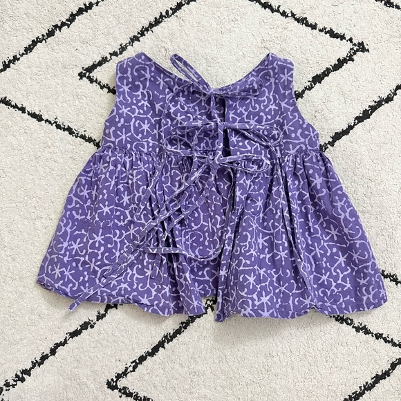 BLEUCOCO Purple Organic Cotton Tank | 2-3T - Picture 5 of 6